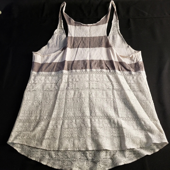 We‎ The Free Striped Lace Tank Top Medium - Picture 3 of 5